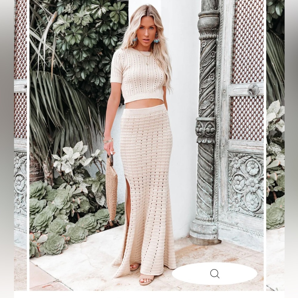 Knit skirt Set